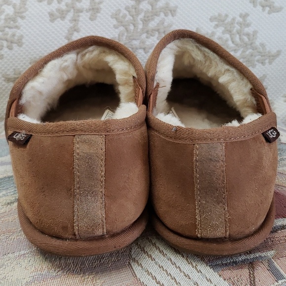 UGG Leisure Slip On Men\'s Suede Sheepskin Slipper Tan, Size 10 main image 9